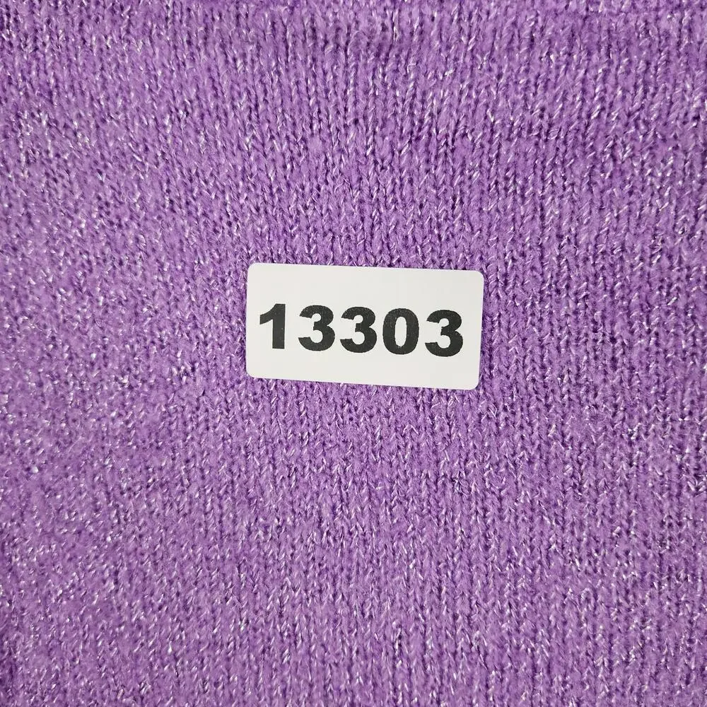 Vintage Arizona Jean Company Sweater Girls 14-16 Purple Hooded Sparkle Knit